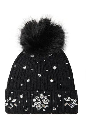 MONNALISA Embellished knit beanie