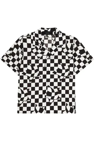 AMIRI Checked cotton bowling shirt
