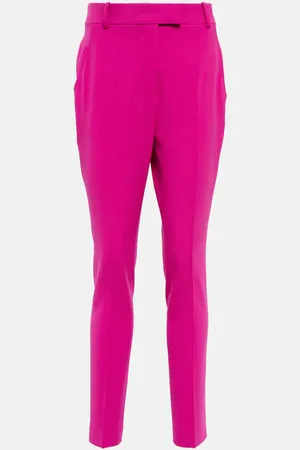 The Attico Berry high-rise slim crÃªpe pants