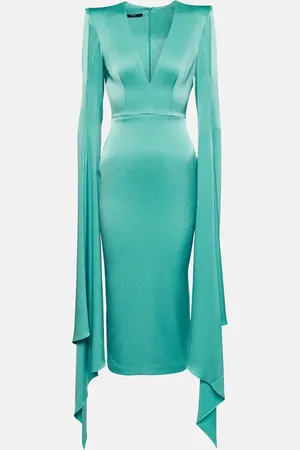 ALEX PERRY CrÃªpe midi dress