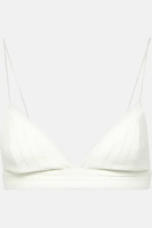 ALEX PERRY PInstripe LurexÂ® bralette