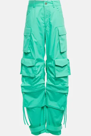 The Attico Fern cotton canvas cargo pants