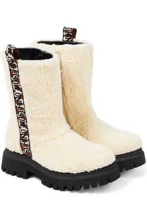 Moschino Logo teddy boots