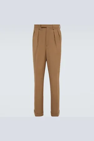 DRIES VAN NOTEN Parnes straight wool-blend pants