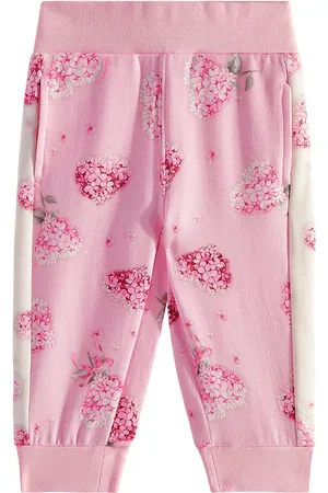 MONNALISA Baby floral cotton-blend jersey sweatpants