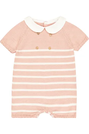 La Coqueta Baby Clavel cotton playsuit