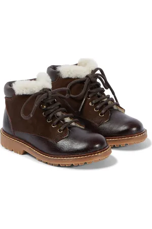 BONPOINT Danton leather and suede boots