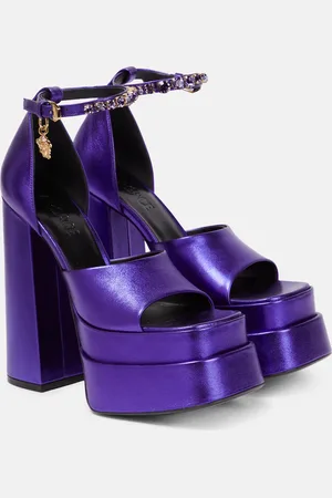 VERSACE Medusa Aevitas leather platform sandals