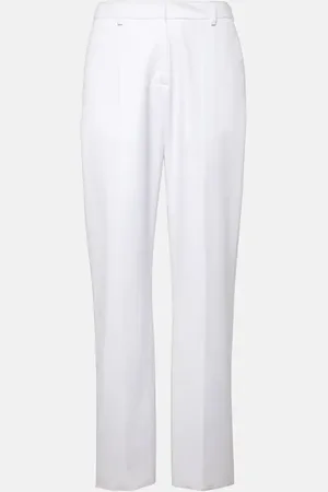 VALENTINO Low-rise cotton slim pants