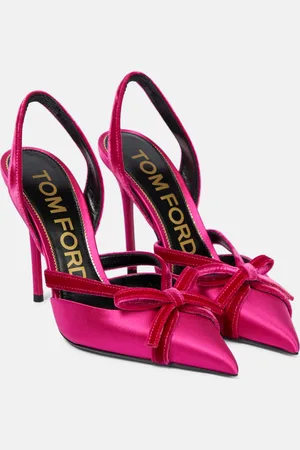 Tom Ford Satin and velvet slingback pumps