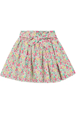 BONPOINT Floral cotton skirt