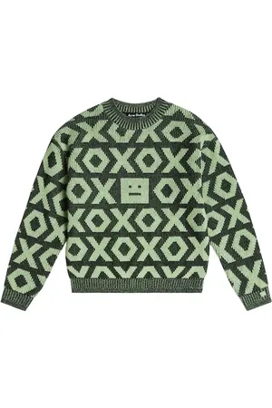 Acne Studios Face wool and cotton sweater