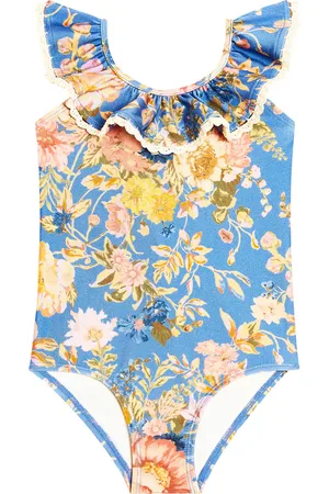 ZIMMERMANN August ruffled floral swimsuit