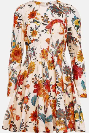 ZIMMERMANN Ginger floral linen minidress