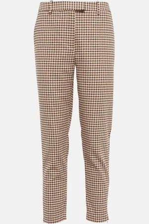 Altuzarra Henri gingham mid-rise slim pants