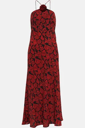 RIXO London Lana printed silk-blend midi dress