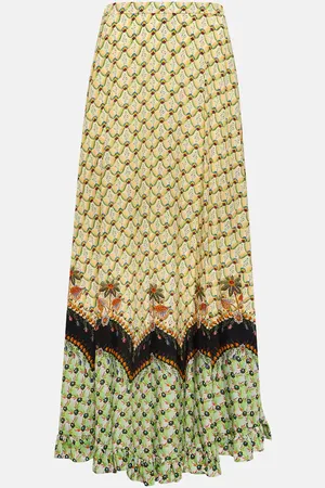 Etro Printed high-rise maxi skirt