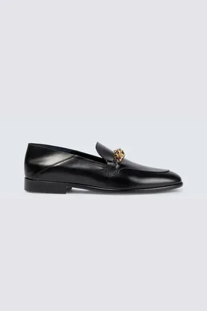 VERSACE Medusa Chain leather loafers