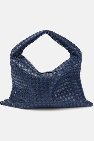 Bottega Veneta Hop Large denim and leather tote bag