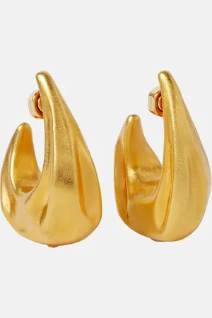 Khaite Olivia Medium -plated hoop earrings