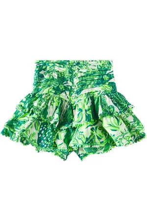 POUPETTE ST BARTH Alizee ruffled floral skirt