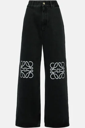 Loewe Anagram high-rise wide-leg jeans