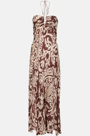 POUPETTE ST BARTH Carla beaded halterneck maxi dress