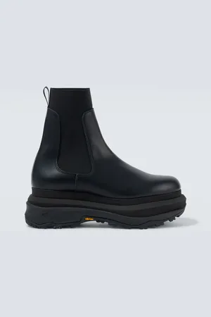 SACAI Leather Chelsea boots