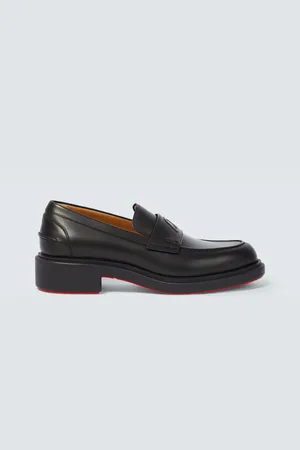 Christian Louboutin Monogram leather loafers