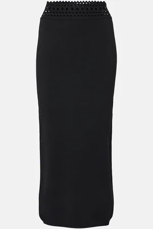 Alaïa Vienne cutout jersey midi skirt