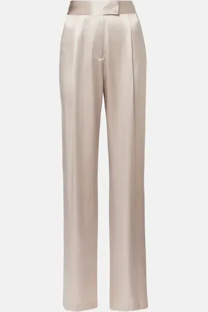 The Sei High-rise silk satin wide-leg pants