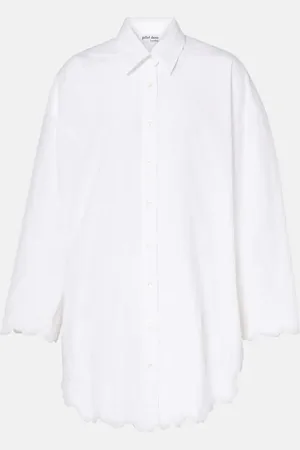 Juliet Dunn Floral cotton poplin shirt