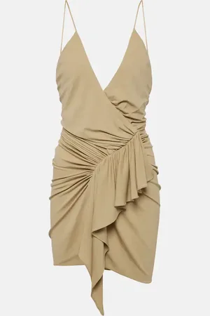 ALEXANDRE VAUTHIER Draped ruffled wrap dress