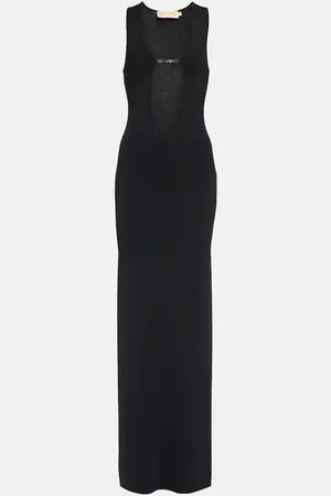 AYA MUSE Bombu embellished knit maxi dress