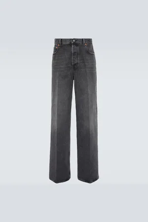 VALENTINO High-rise wide-leg jeans