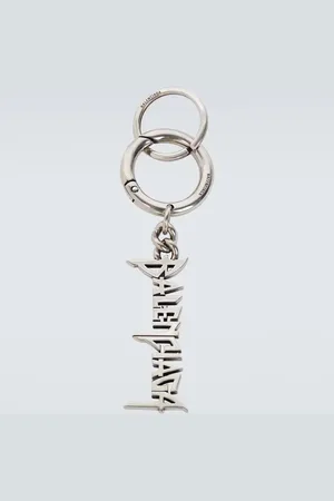 Balenciaga Typo logo keychain