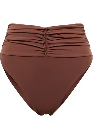 MAGDA BUTRYM High-rise ruched bikini bottoms