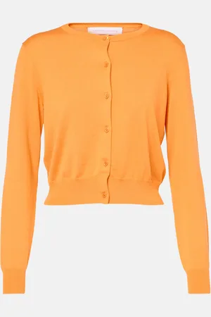 Carolina Herrera Cropped silk and cotton cardigan