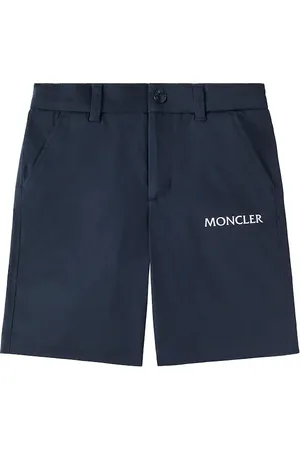 Moncler Logo cotton-blend gabardine shorts