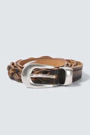 OUR LEGACY 20mm braided leather belt