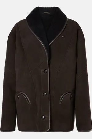 Blazé Milano Tatoosh shearling-lined suede jacket