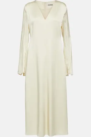 Jil Sander Satin midi dress