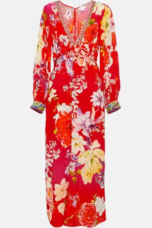 Camilla Embellished silk maxi dress