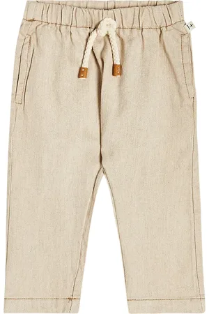 1+ IN THE FAMILY Baby Colton linen and cotton-blend pants