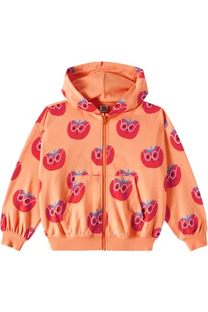 Jelly Mallow Tomato printed cotton jersey hoodie