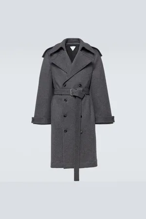 Bottega Veneta Belted wool trench coat