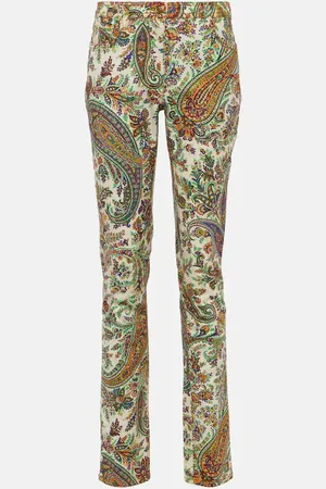 Etro Paisley mid-rise slim jeans