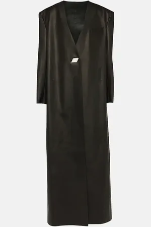 The Attico Leather maxi coat