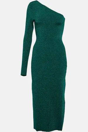 Victoria Beckham One-shoulder knitted midi dress