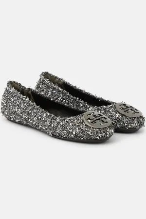 Tory Burch Minnie Travel embellished ballet flats
